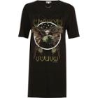 River Island Womens Wasted Youth Longline Choker T-shirt