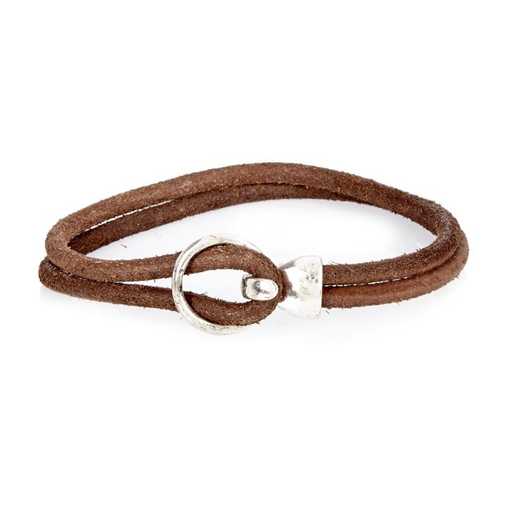 River Island Mensbrown Hook Bracelet