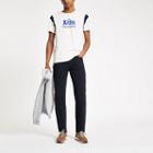 River Island Mens Lee White Branded Logo T-shirt