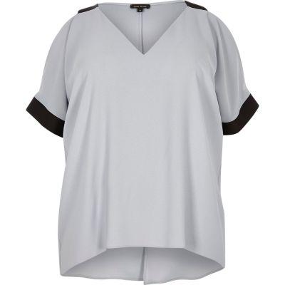 River Island Womens Plus Cold Shoulder Top