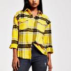 River Island Womens Petite Check Long Sleeve Shirt