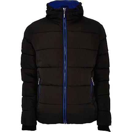 River Island Mens Superdry Funnel Neck Puffer Jacket