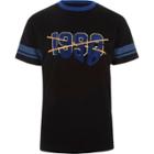 River Island Mens '1998' Tipped Short Sleeve T-shirt