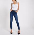 River Island Womens White Rib Notch Front Vest