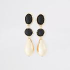 River Island Womens Gold Colour Tear Drop Earrings