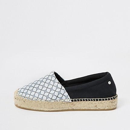 River Island Womens Ri Monogram Espadrille Plimsolls