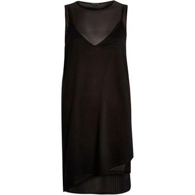 River Island Womens Layered Mesh Jersey Dress