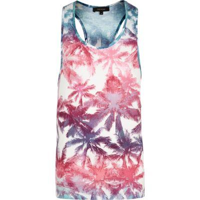 River Island Mens White Palm Treek
