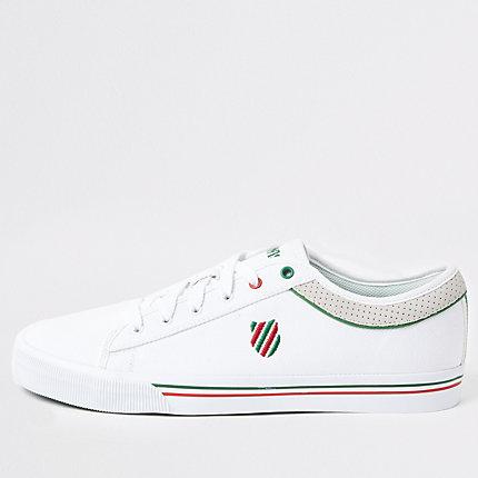 River Island Mens K-swiss White Bridgeport Ii Trainers
