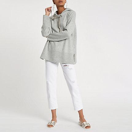 River Island Womens Knitted Hoodie