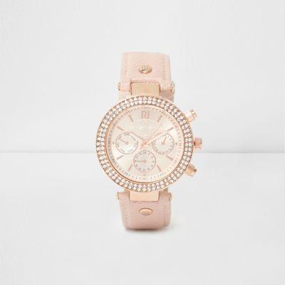 River Island Womens Diamante Embellished Watch