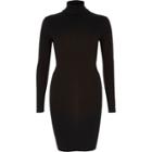 River Island Womens Ribbed Turtleneck Midi Dress