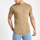 River Island Mens Linen Blend T-shirt