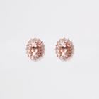 River Island Womens Stone Rhinestone Encrusted Stud Earrings