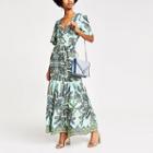 River Island Womens Paisley Button Front Maxi Dress