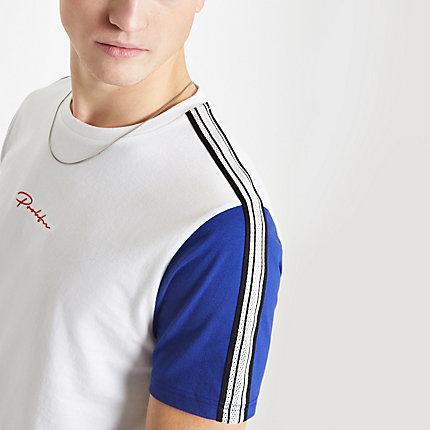 River Island Mens White Prolific Muscle Fit T-shirt