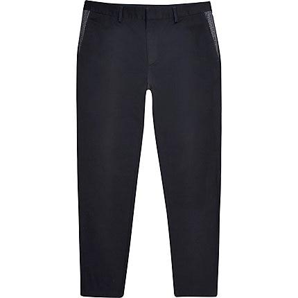 River Island Mens Tape Skinny Chino Trousers