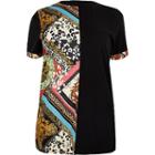 River Island Womens Plus Multi Print Jumbo T-shirt