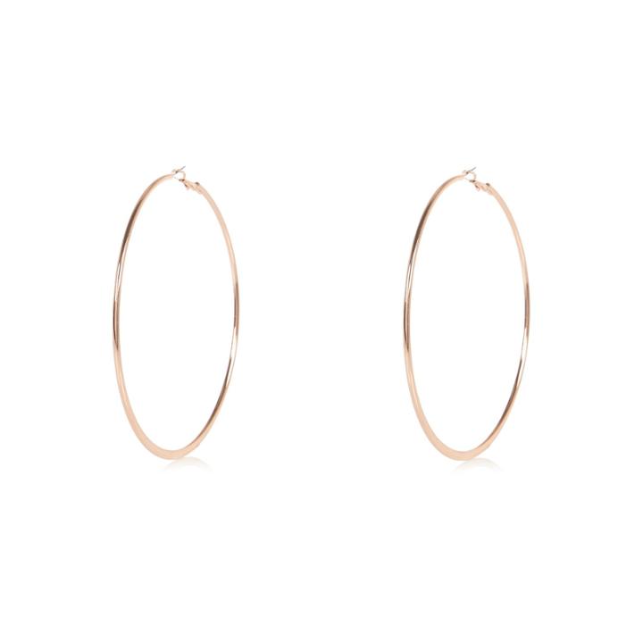 River Island Womens Rose Gold Tone Hoop Earrings