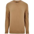 River Island Mens Zip Sleeve Sweatshirt