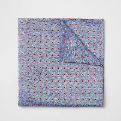 River Island Mens Polka Dot Pocket Square
