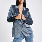 River Island Womens Cord Double Breasted Tux Jacket