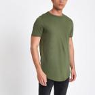 River Island Mens Double Curve Hem T-shirt