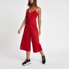 River Island Womens Zip Front Culotte Jumpsuit