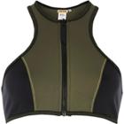 River Island Womens Zip Front Racer Bikini Top