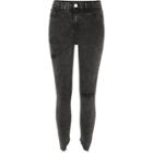 River Island Womens Acid Wash Ripped Skinny Molly Jeggings