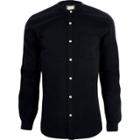 River Island Mens Long Sleeve Slim Fit Grandad Shirt