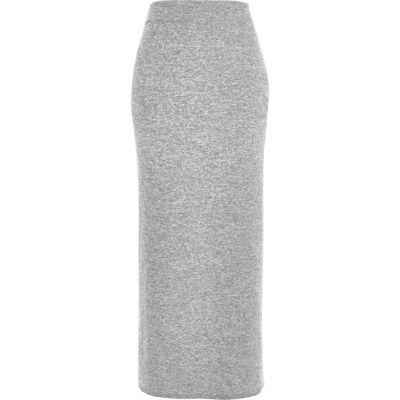 River Island Womens Marl Jersey Maxi Skirt