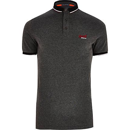 River Island Mens Superdry Pique Polo Shirt