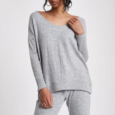 River Island Womens V Neck Loose Fit Sweater