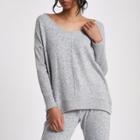 River Island Womens V Neck Loose Fit Sweater