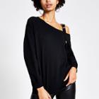 River Island Womens Buckle Strap Long Sleeve Sweatshirt