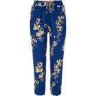 River Island Womens Petite Floral Print Tapered Pants