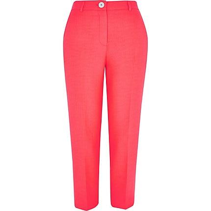 River Island Womens Petite Neon Cigarette Trousers