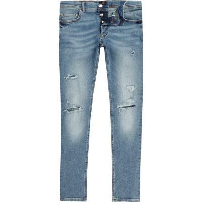 River Island Mens Skinny Ripped Jean