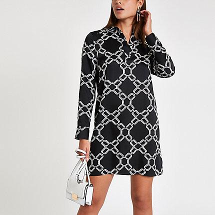 River Island Womens Print Shirt Dress