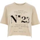 River Island Womens 'no 23' Ring Cropped T-shirt