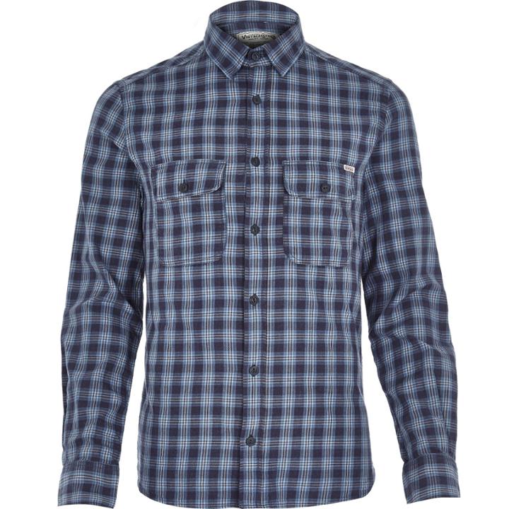 River Island Mensnavy Jack & Jones Vintage Check Shirt