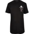 River Island Mens 'creepin It Real' Longline T-shirt