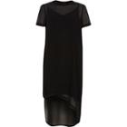 River Island Womens Sheer Short Sleeve T-shirt Dress
