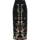 River Island Womens Floral Embroidered Pencil Midi Skirt