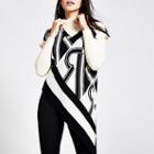 River Island Womens Printed Asymmetric Roll Neck Jumper