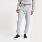River Island Mens Muscle Fit Embroidered Joggers