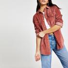 River Island Womens Cord Boyfriend Shirt