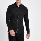 River Island Mens Muscle Fit Long Sleeve Button-up Shirt