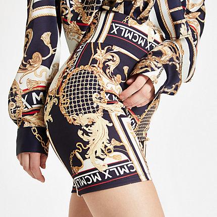 River Island Womens Scarf Print Cycling Shorts